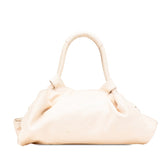ロエベ アナグラムロゴ ナッパ アイレ ハンドバッグ アイボリー ベージュ レザー レディース LOEWE 【中古】